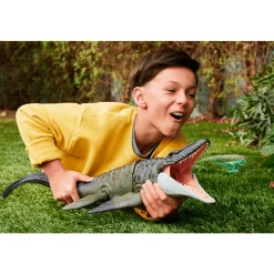 Figura de acción Mosasaurio Mordedor + Dilofosaurio – Jurassic World Rebirth