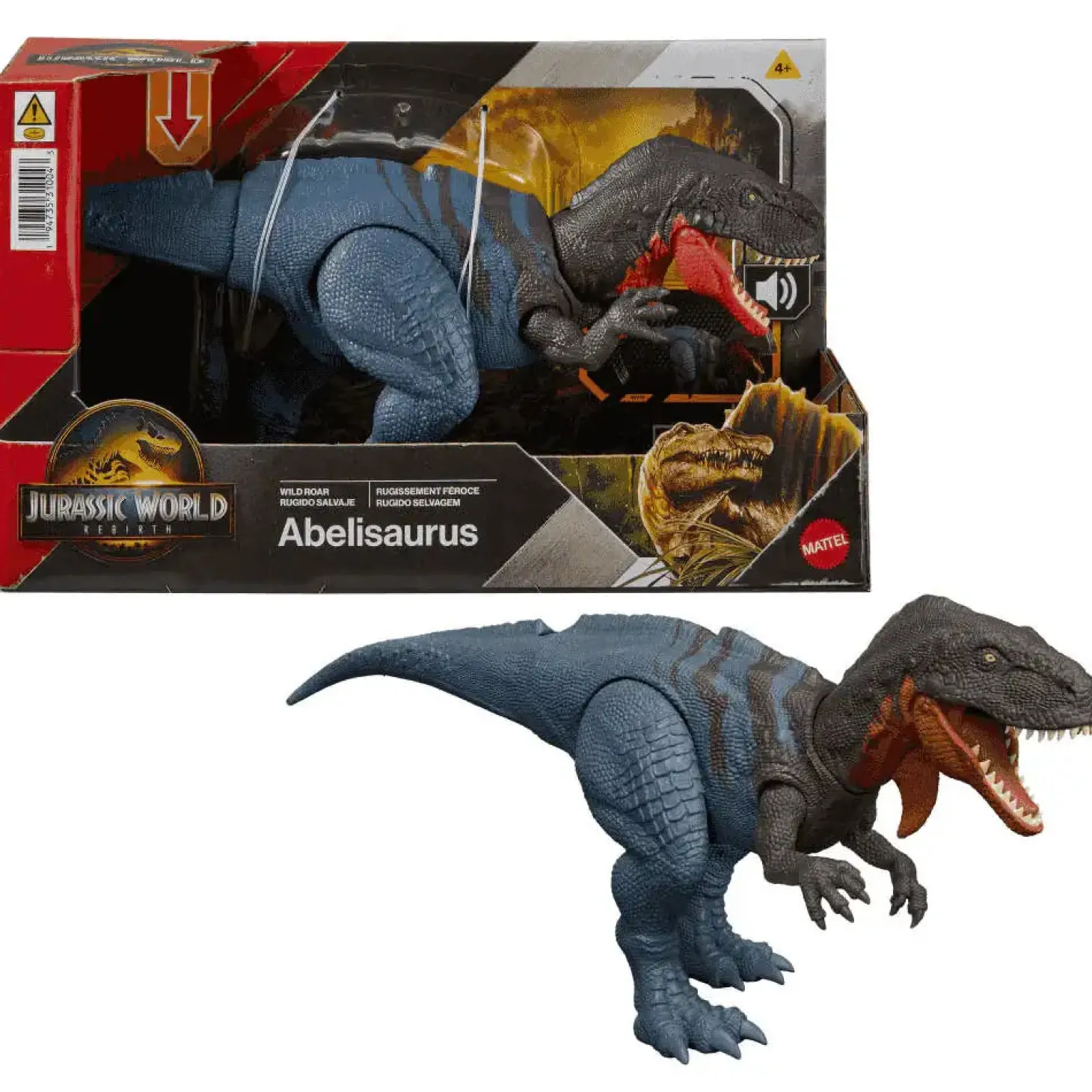 Figura Jurassic World Wild Roar Abelisaurio
