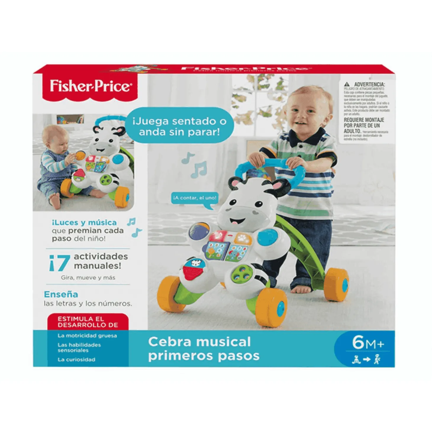 Fisher Price Correpasillos Cebra Parlanchina Primeros Pasos| Juguete Infantil