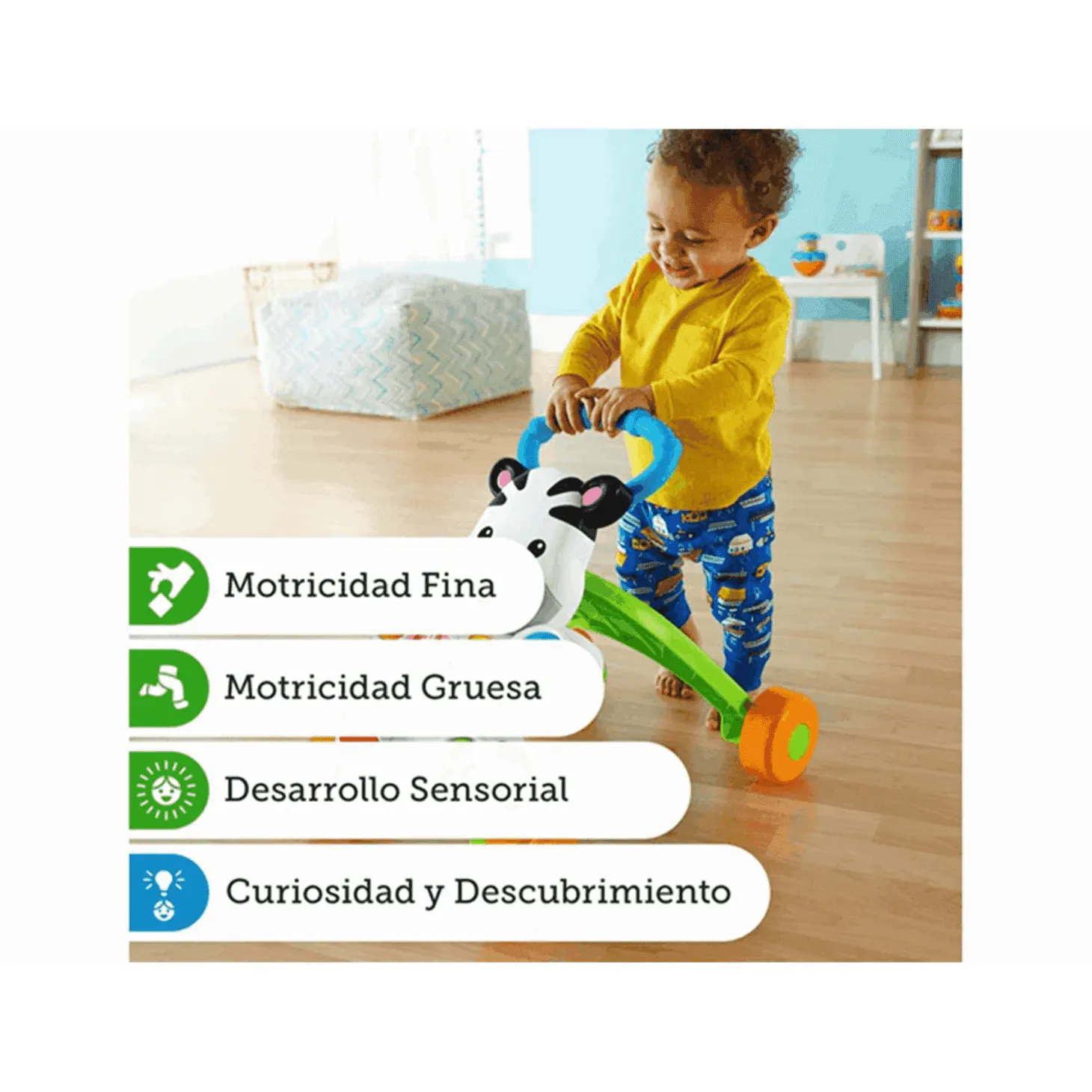 Fisher Price Correpasillos Cebra Parlanchina Primeros Pasos| Juguete Infantil
