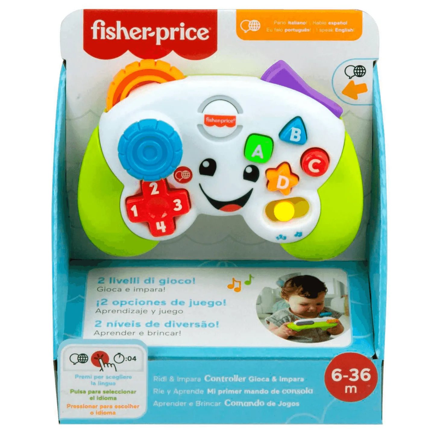Fisher Price Ríe y Aprende Mi primer Mando de Consola