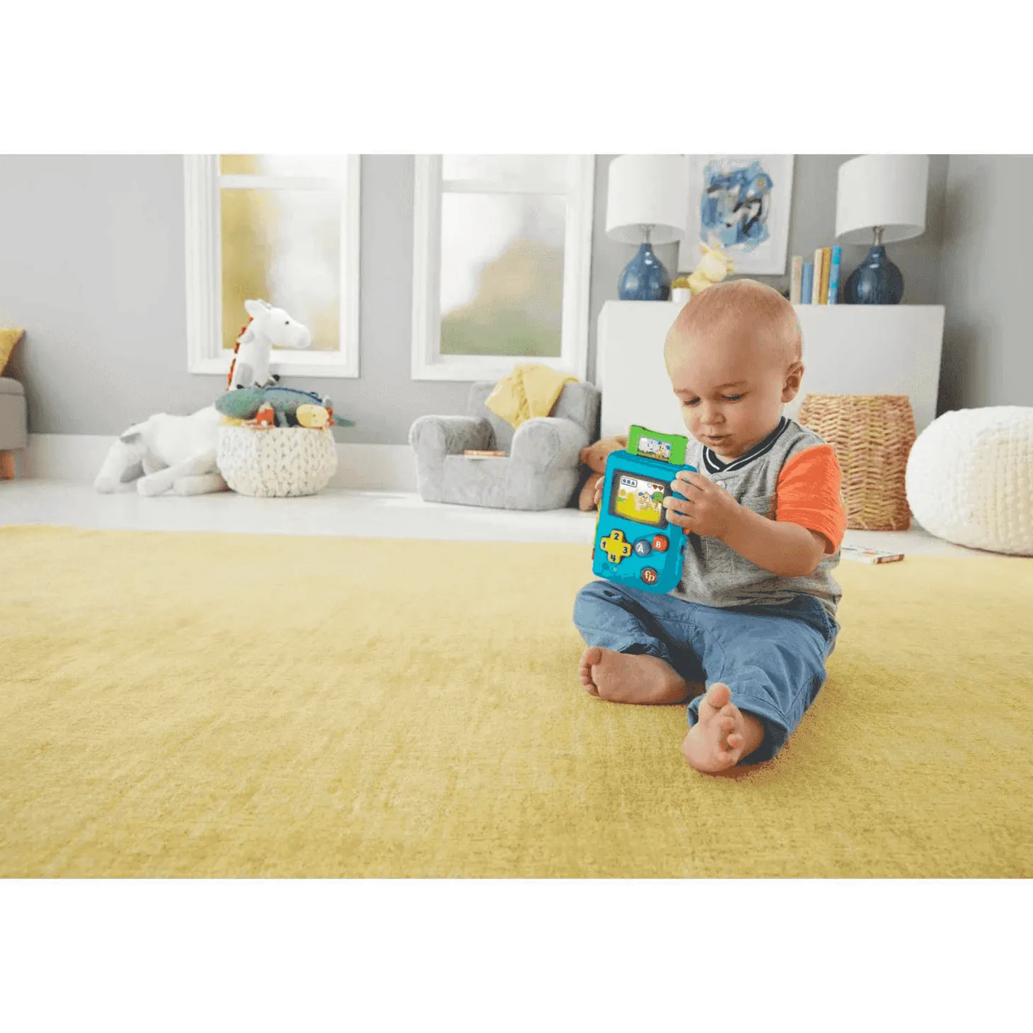 Fisher Price Rie y Aprende Miniconsola Retro