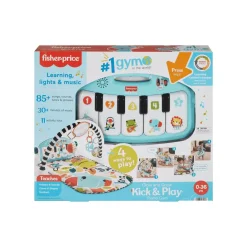 Fisher-Price Alfombra con piano con luces y sonidos Kick & Play Glow & Grow - Juguete de Fisher-Pric