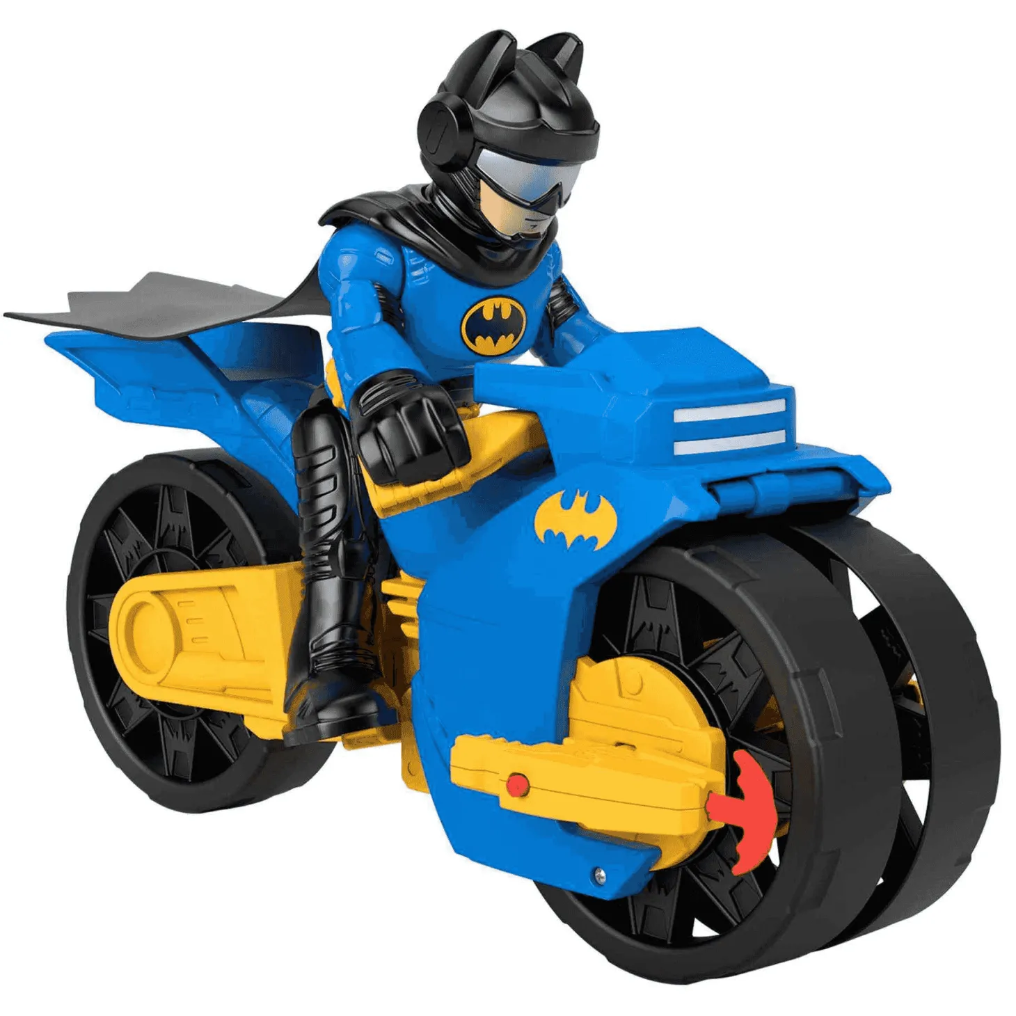 Fisher-Price Imaginext DC Super Friends Batman y moto XL Vehículo con figura, juguete +3 años (Matte