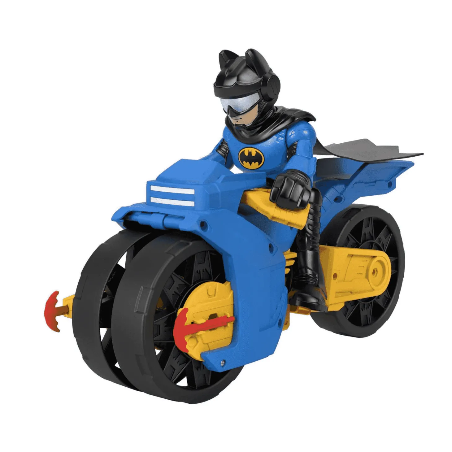 Fisher-Price Imaginext DC Super Friends Batman y moto XL Vehículo con figura, juguete +3 años (Matte