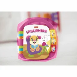 Fisher-Price Ríe y aprende Libro Musical de Aprendizaje Rosa Mattel DLF23