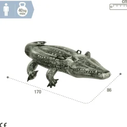 Flotador Ride-On Cocodrilo Hinchable Intex 170x86 cm