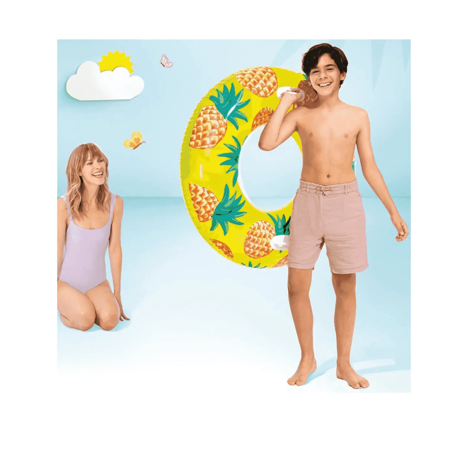 Flotador Tropical Fruit , Fresa, Piña Y Sandía