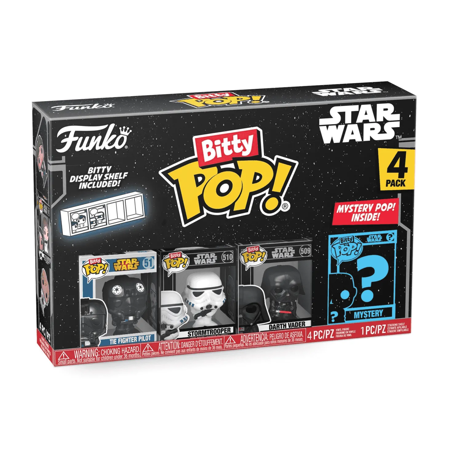 Funko Bitty Pop! Star Wars Pack 4 Figuras De Vinilo Serie 4.