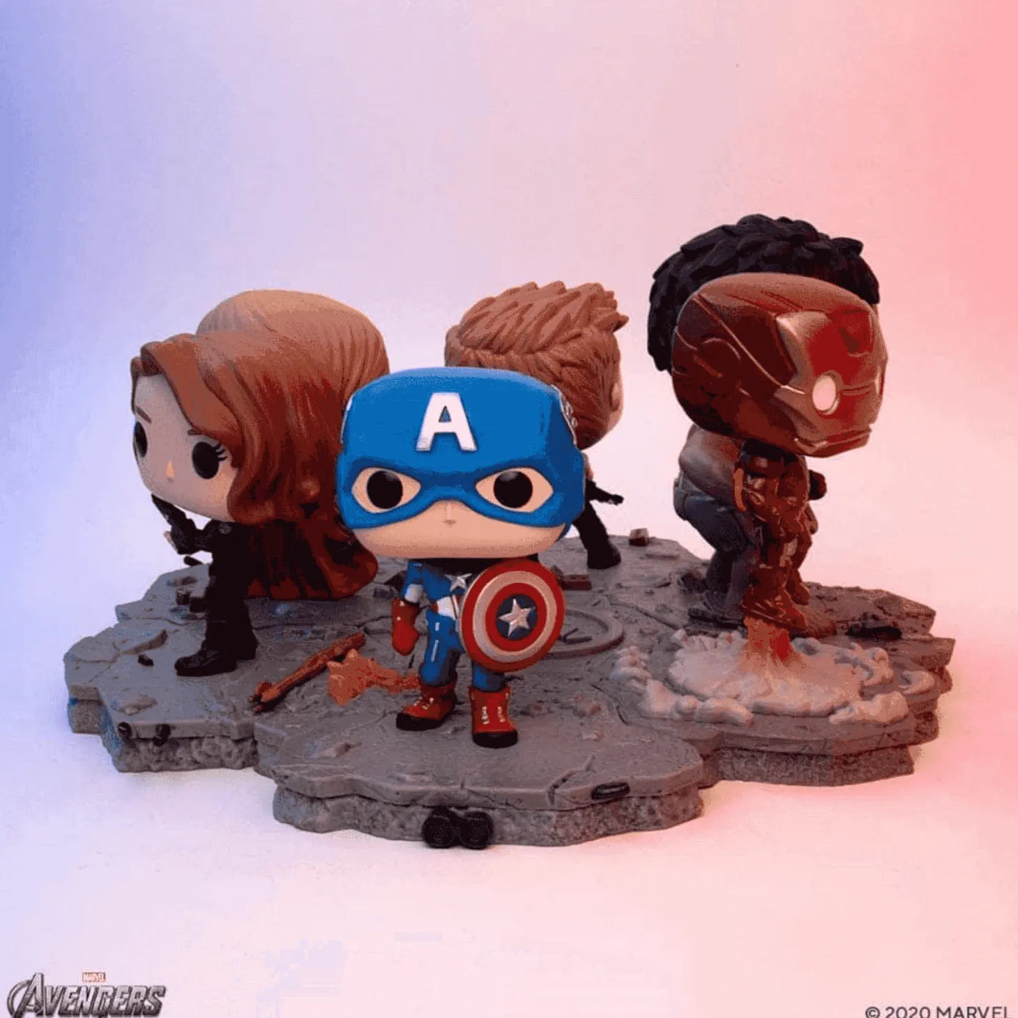 Funko POP Deluxe Avengers Figura Capitan America Assemble Series