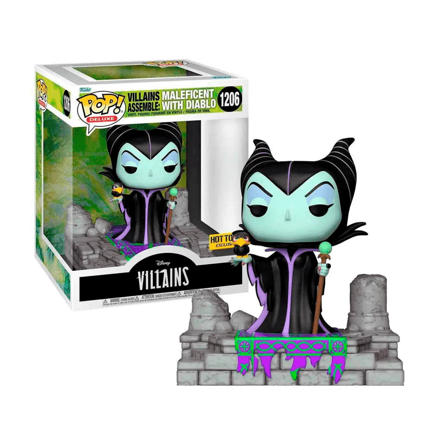 Funko Pop! Deluxe Disney Villanos Ensamble Maléfica Con Diablo