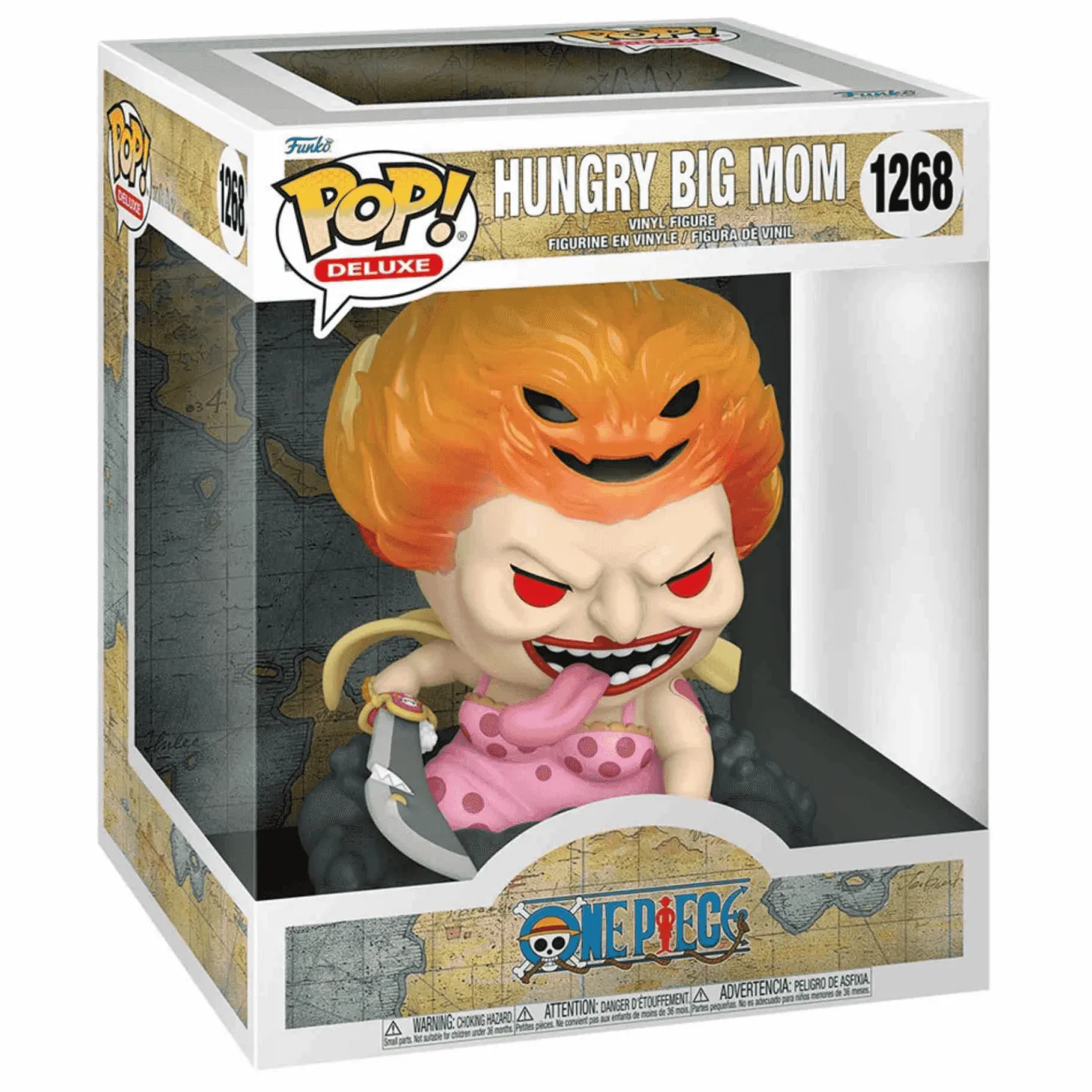Funko Pop Deluxe: Hungry Big Mom de One Piece. ¡Ideal para coleccionistas y fans de la serie!