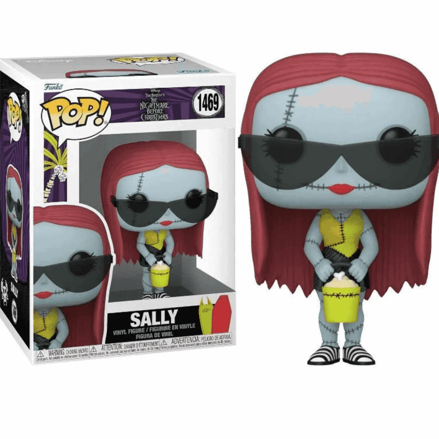 Funko Pop Disney Sally con Gafas de Sol en la Playa - Figura de Vinilo de Colección - 10 cm - Tim Bu