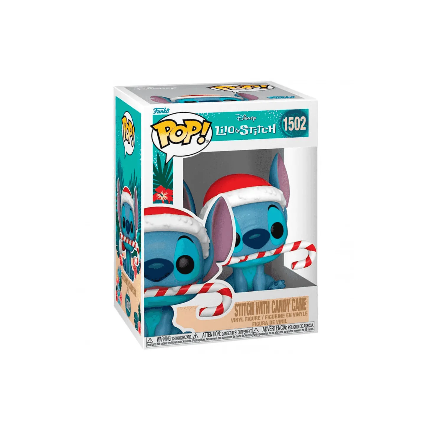 Funko Pop! Disney: Stitch Holiday - Stitch con Bastón de Caramelo