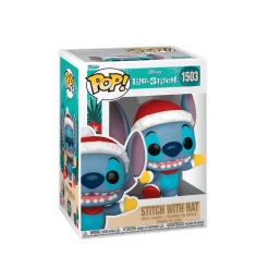 Funko Pop! Disney: Stitch Holiday - Stitch con Gorra de Santa