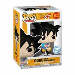Funko Pop Dragon Ball GT: Goku con Kamehameha. Figura coleccionable de vinilo de 9 cm para fans y co