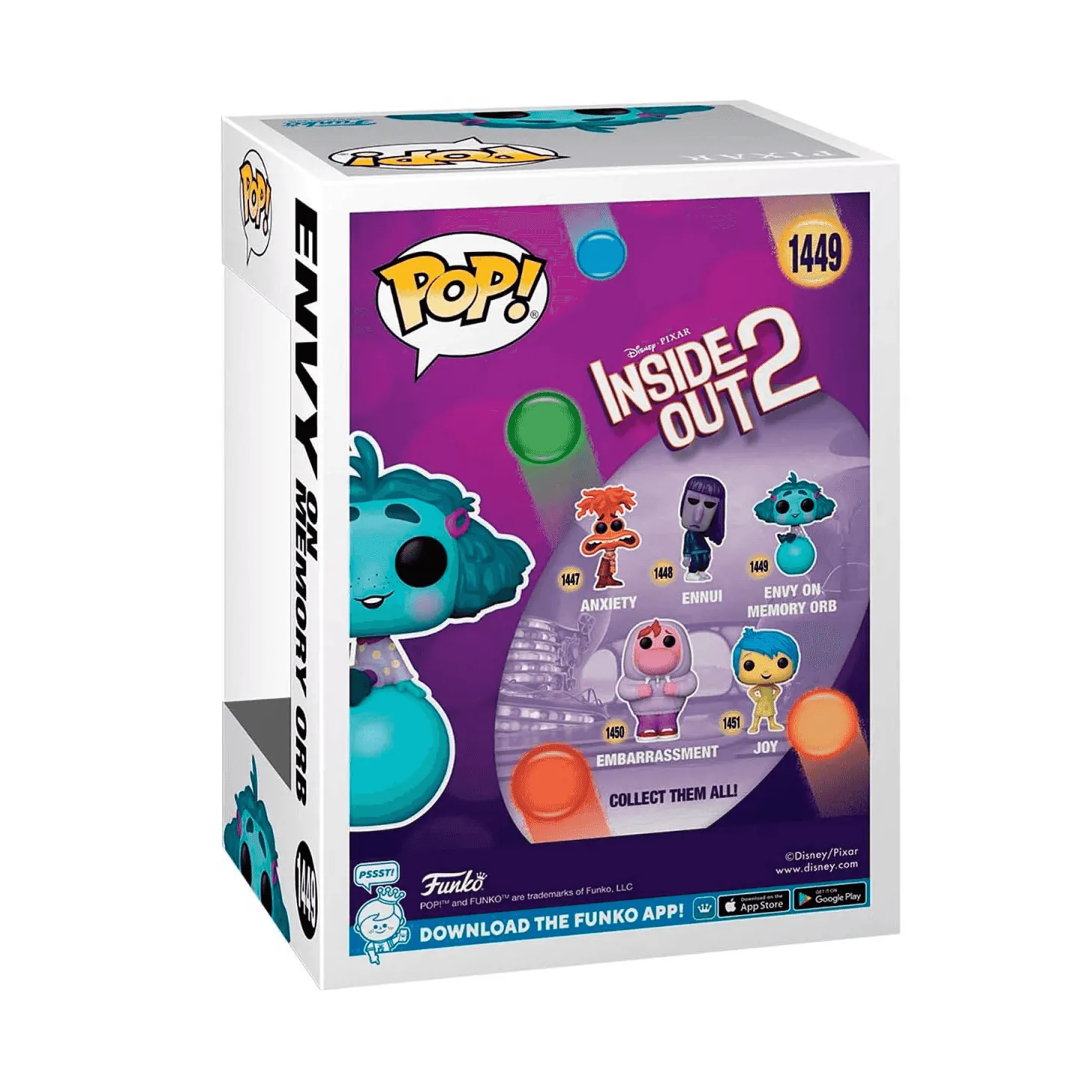 Funko Pop Envidia on Memory orb 1449 Inside Out 2