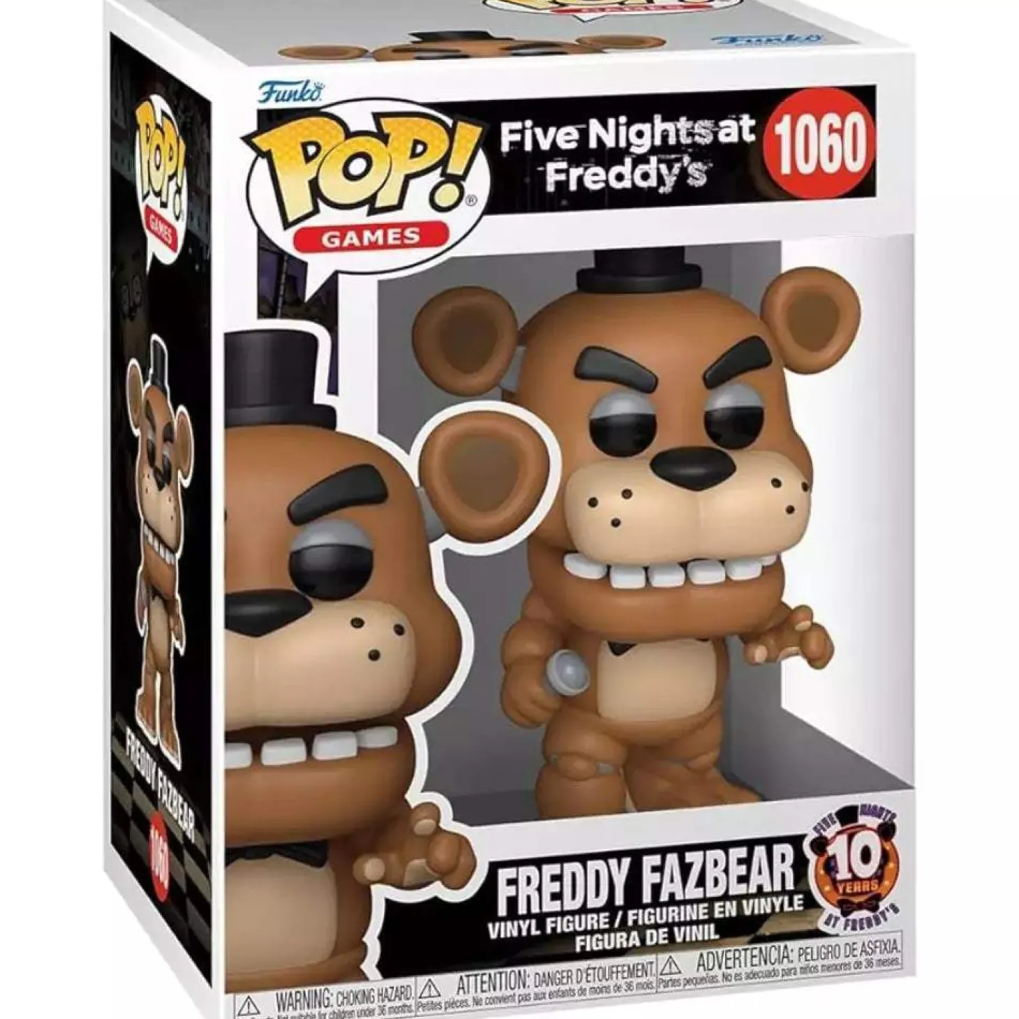 Funko Pop Freddy Fazbear #1060 – Edición 10º Aniversario FNAF