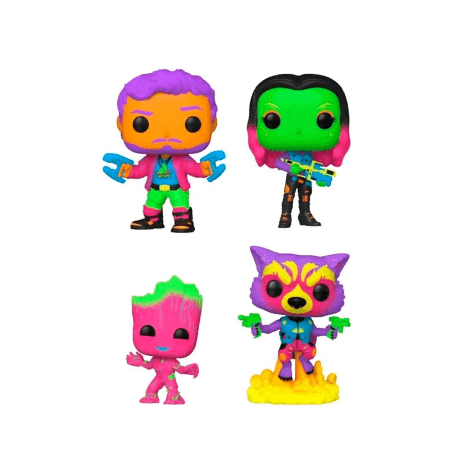 Funko Pop Guardianes de la galaxia 2 pack de 4 (BLKLT)