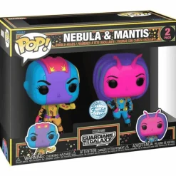 Funko Pop Guardianes de la Galaxia Vol. 3: Mantis/Nebula (Blklt)