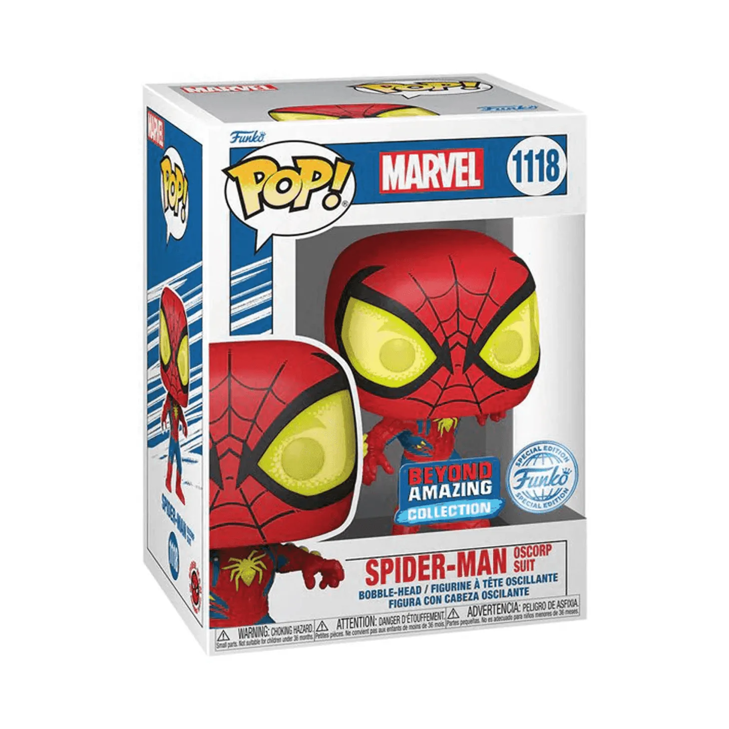 Funko POP Marvel Beyond Amazing Spiderman Oscorp Suit