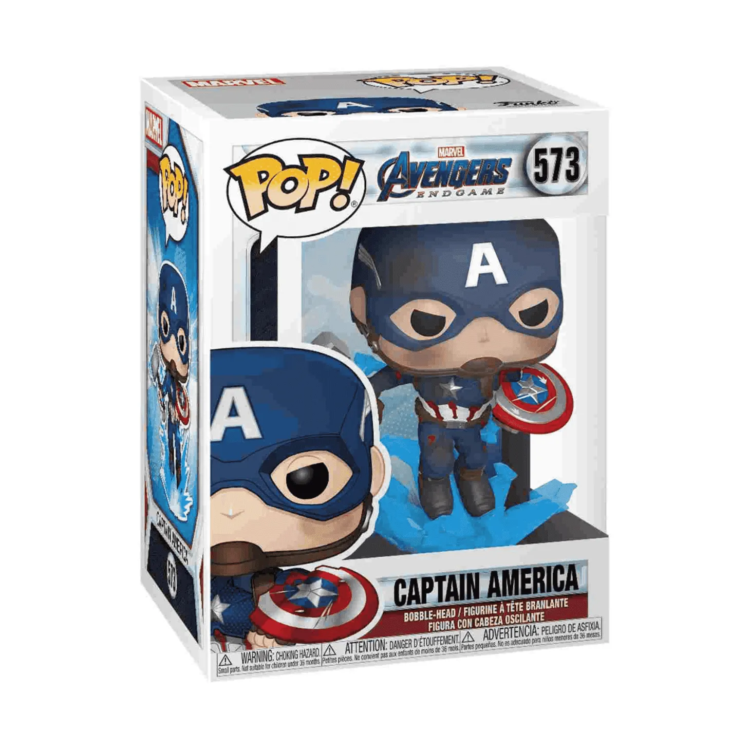 Funko Pop Marvel Endgame Capitan America Con Brokenshield