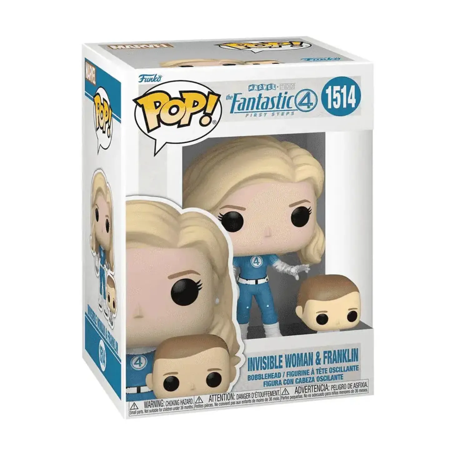 Funko Pop Marvel Los 4 Fantásticos Invisible Woman & Franklin