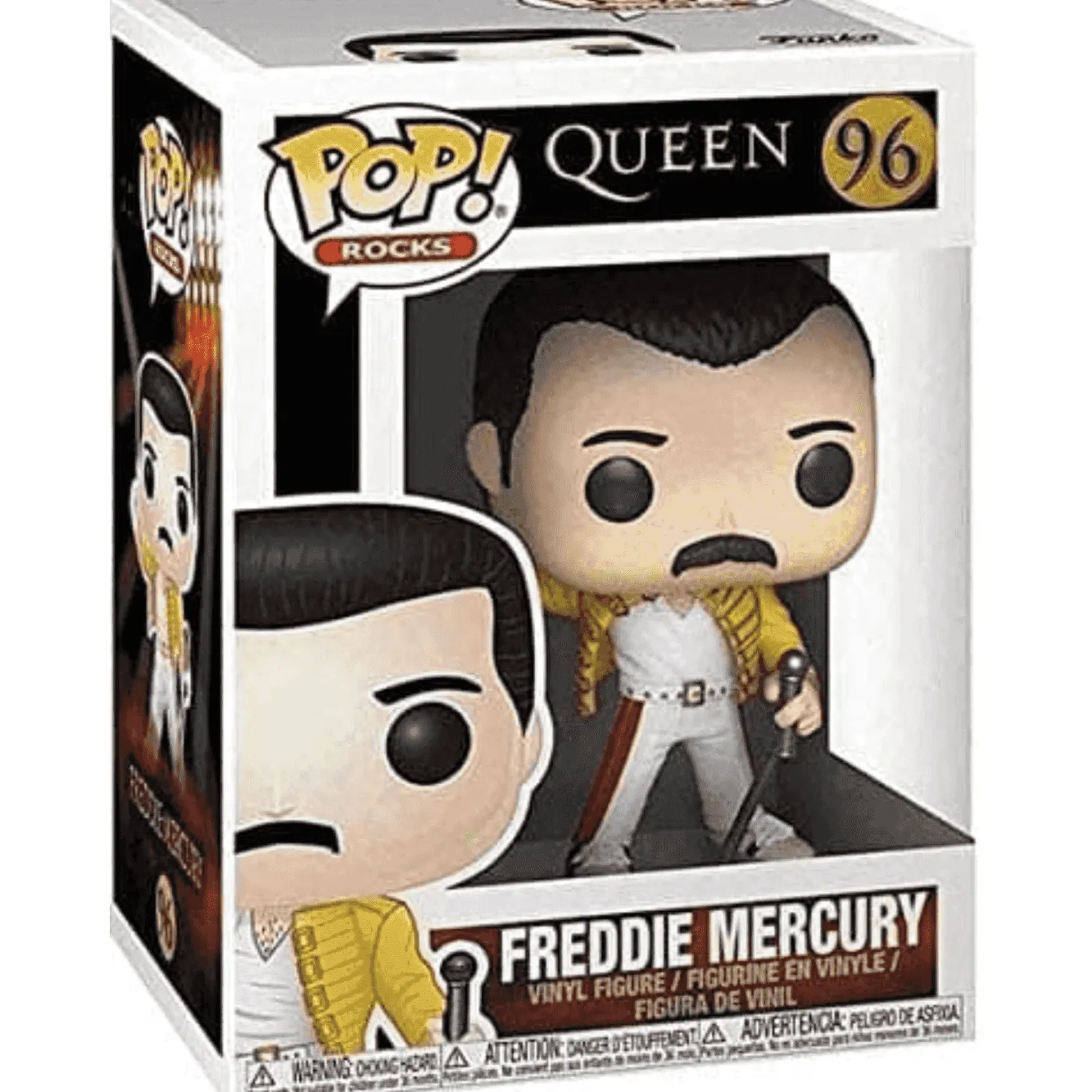 Funko Pop Queen Freddy Mercury Wembley 1986 - Figura coleccionable de vinilo ideal para fans de la m