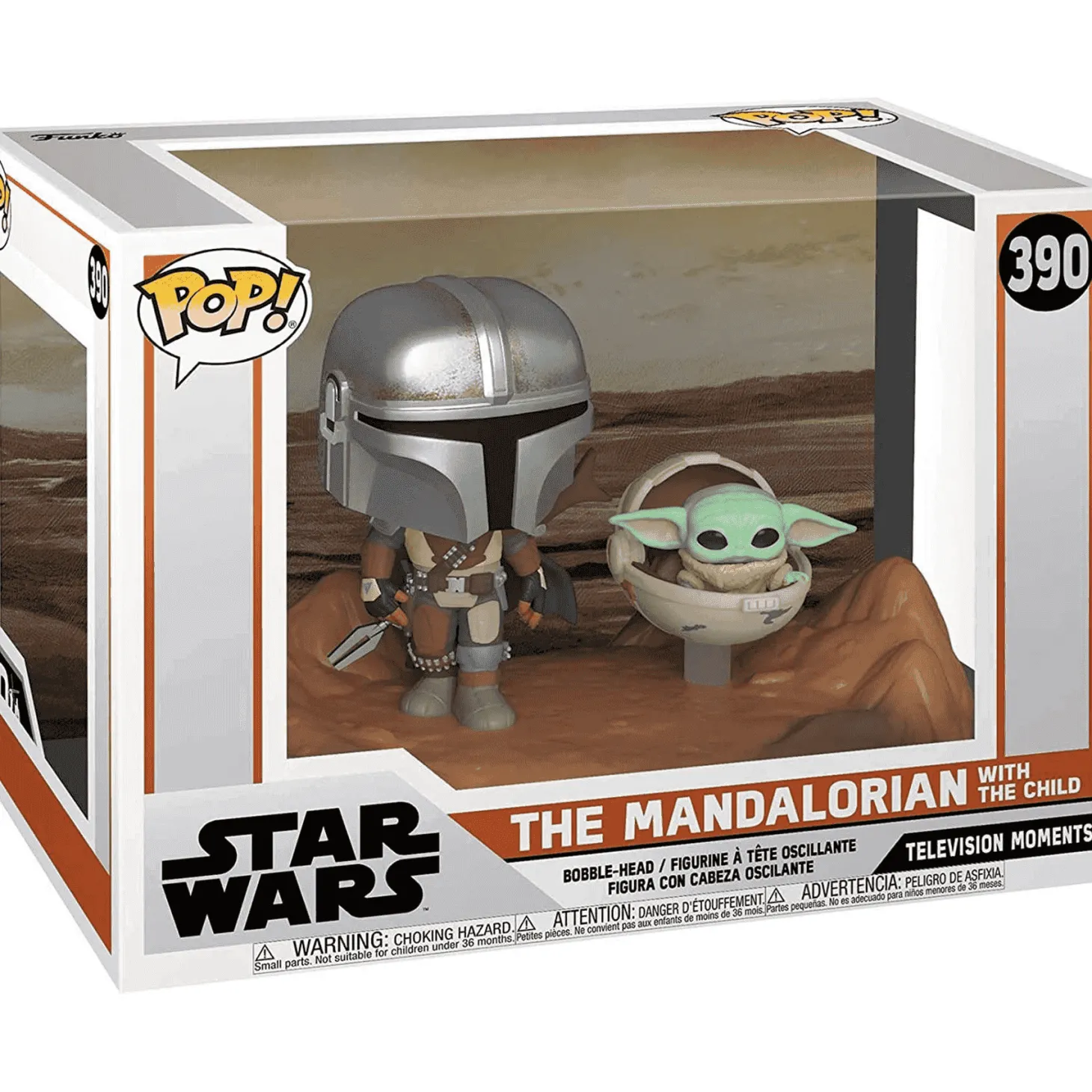 Funko Pop Star Wars Figura The Mandalorian y El Niño