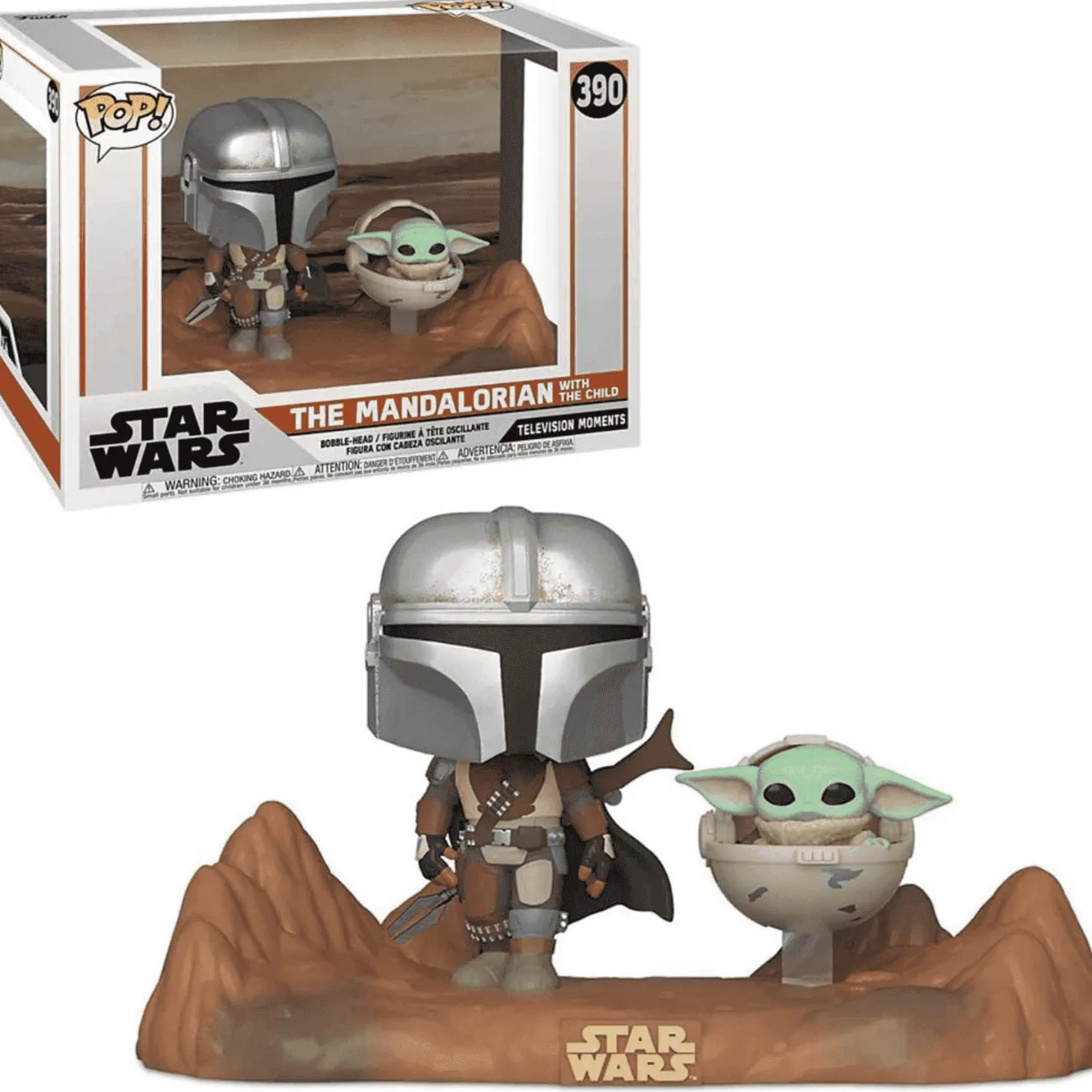 Funko Pop Star Wars Figura The Mandalorian y El Niño