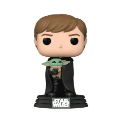 Funko Pop Star Wars Mandalorian Luke Child - Figura coleccionable detallada ideal para fans de Star