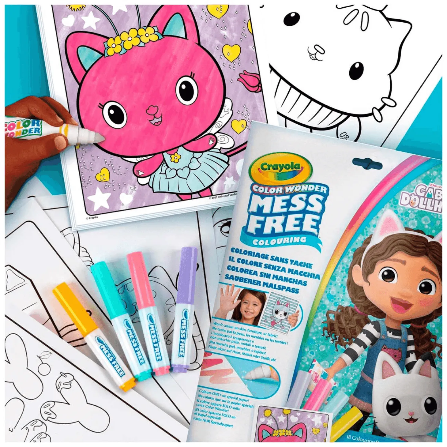 Gabby´S Crayola Color Wonder libro para colorear sin manchas