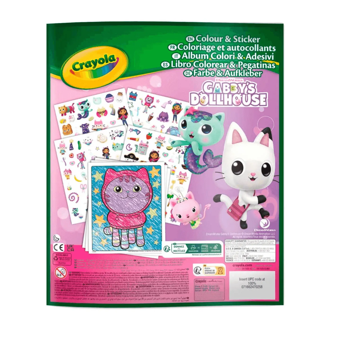 Gabby´S Libro Para Colorear + Stickers