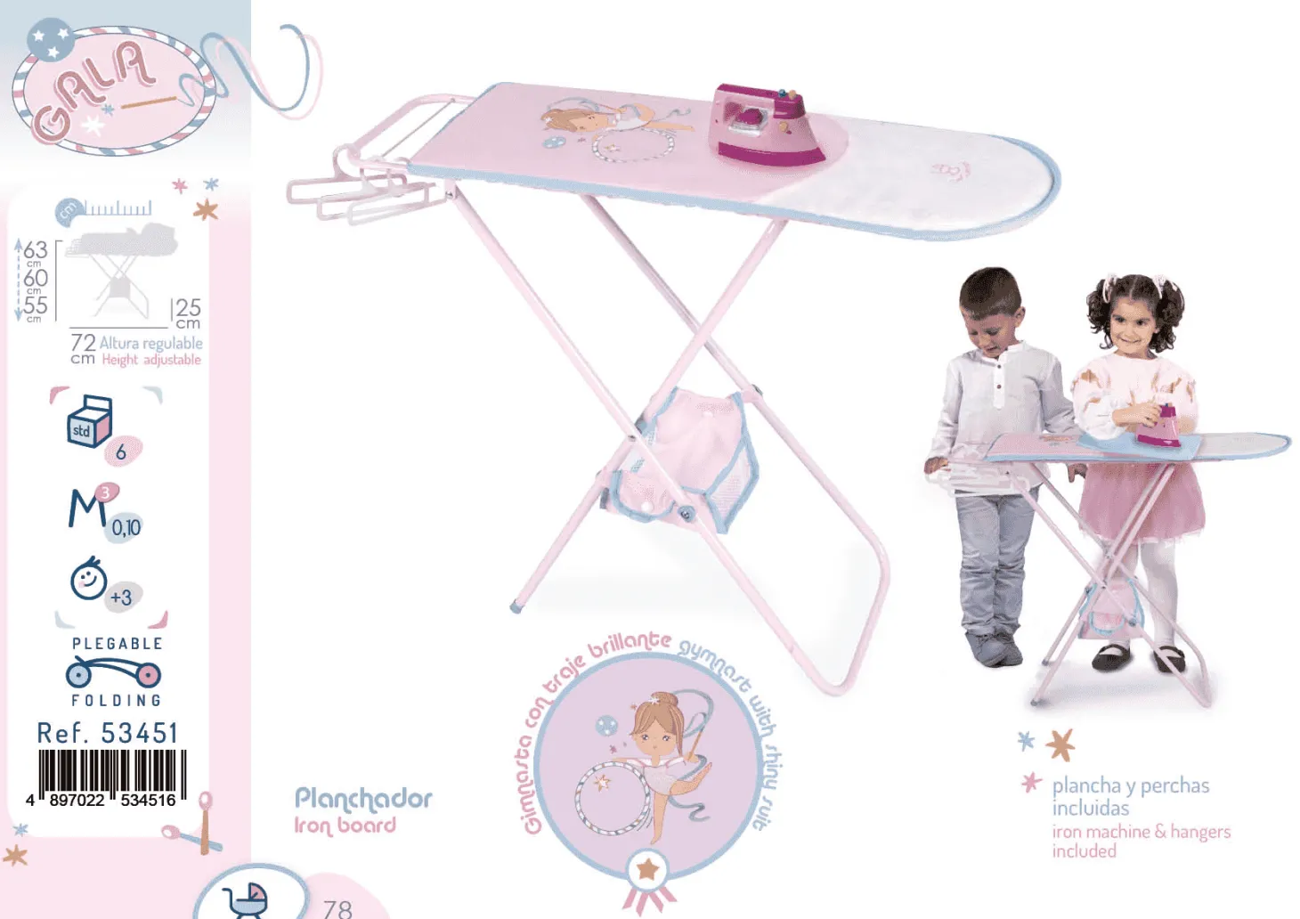 Gala Tabla de Planchar Plegable