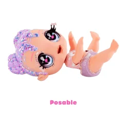 Glitter Babyz Muñeca Florecita Lila Wildboom