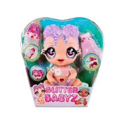 Glitter Babyz Muñeca Florecita Lila Wildboom