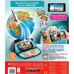 Globo Interactivo Real Time Clementoni | Aprende Geografía con Realidad Aumentada | Desde 7 Años