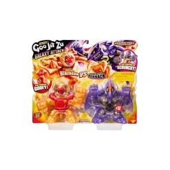 Goo Jit Zu Galaxy Attack Pack 2 Heroes Sun Fire Blazagon vs Dark Matter Terrack