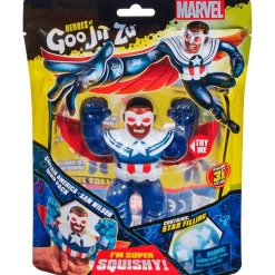 Goo Jit Zu Héroes Figura Marvel Capitán América Sam Wilson
