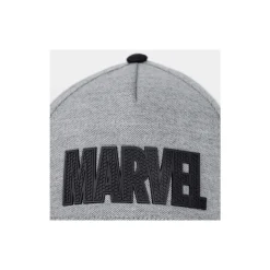Gorra Logo Marvel con visera curvada gris adulto