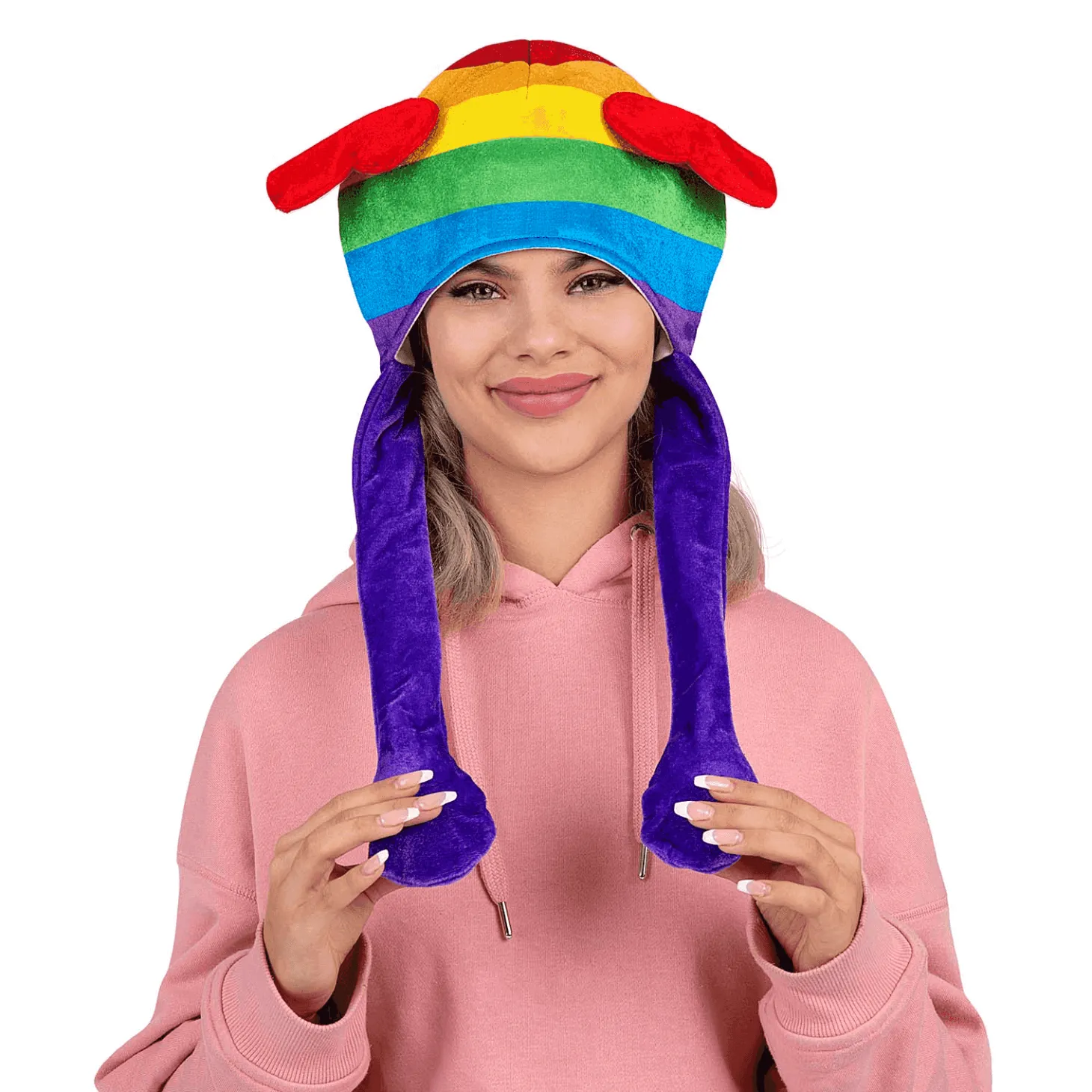 Gorro Arcoíris color multicolor para disfraz