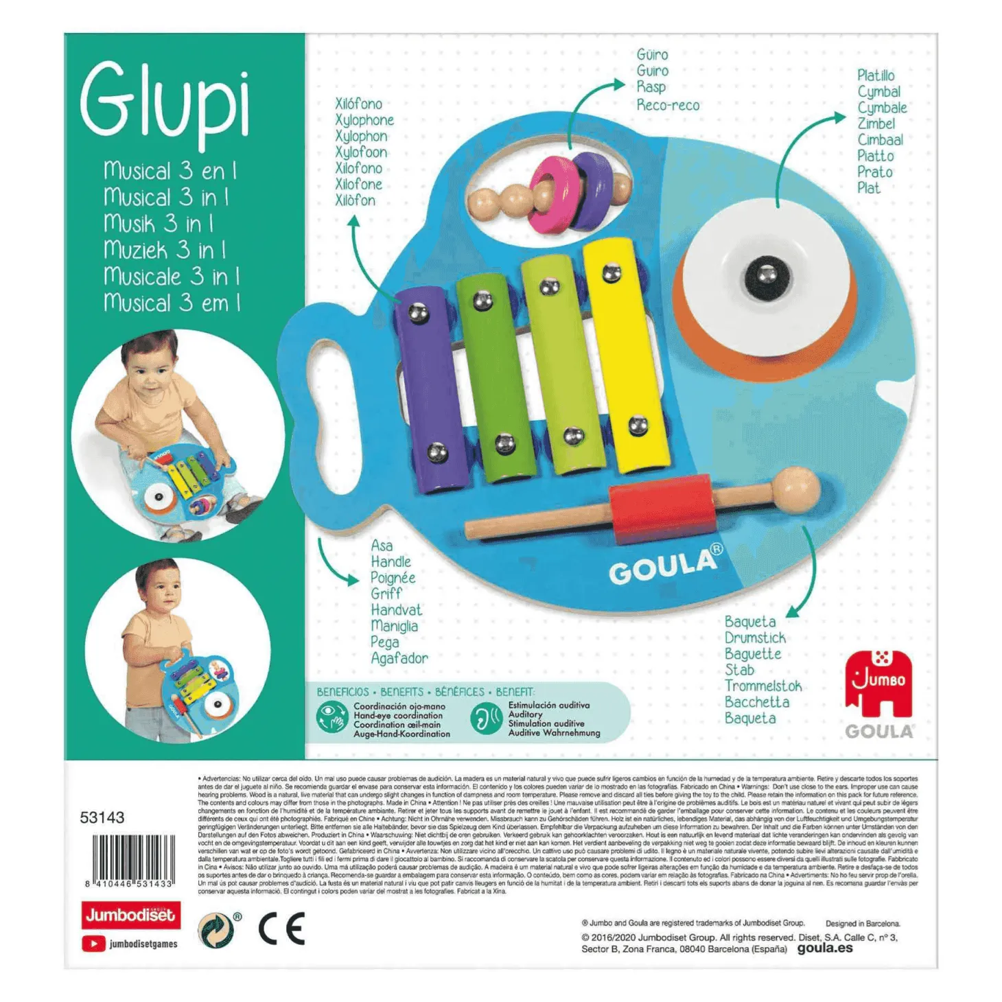 Goula Glupy Musical 3 en 1 | Juguete Musical