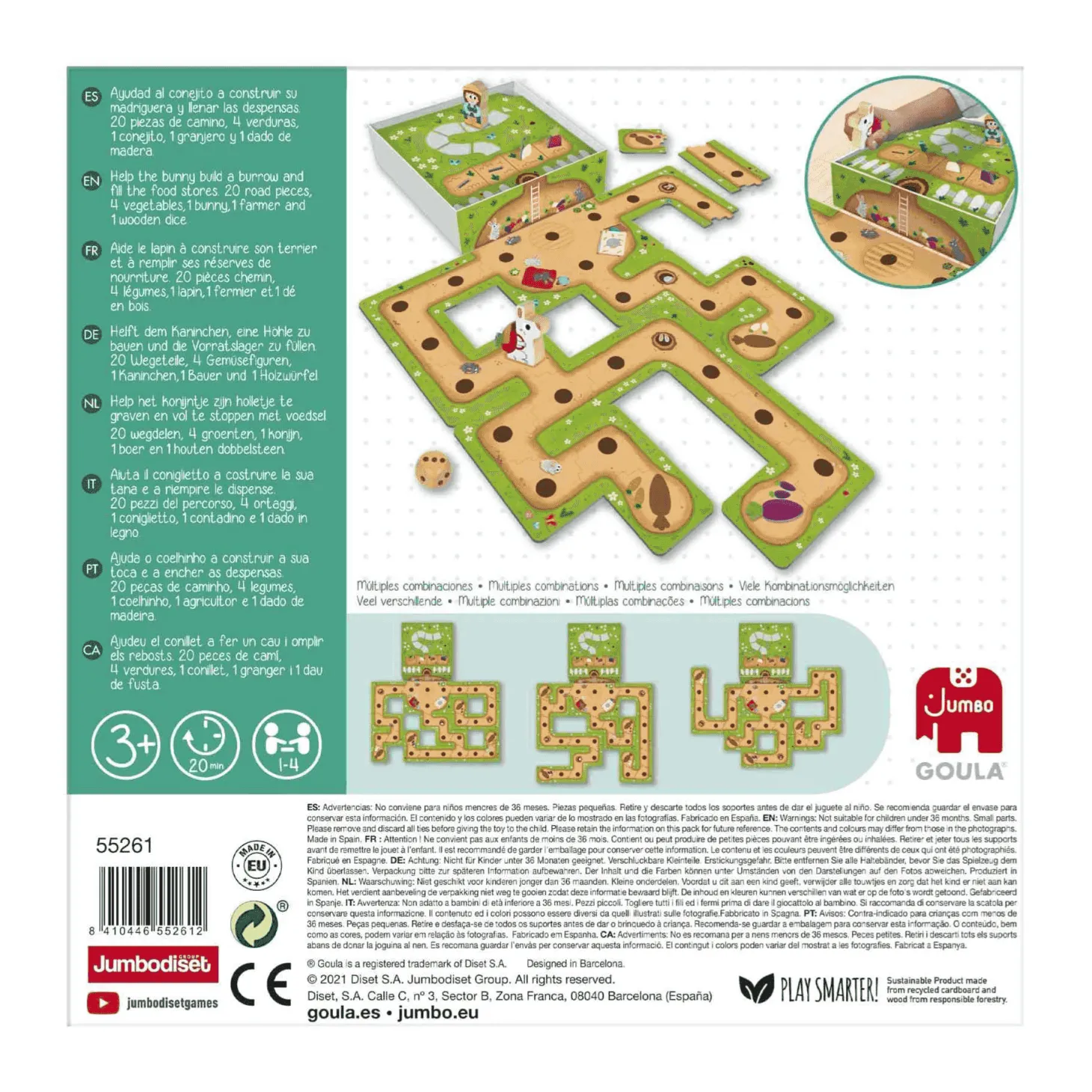 Goula Juego de Mesa Preescolar Robin Rabbit