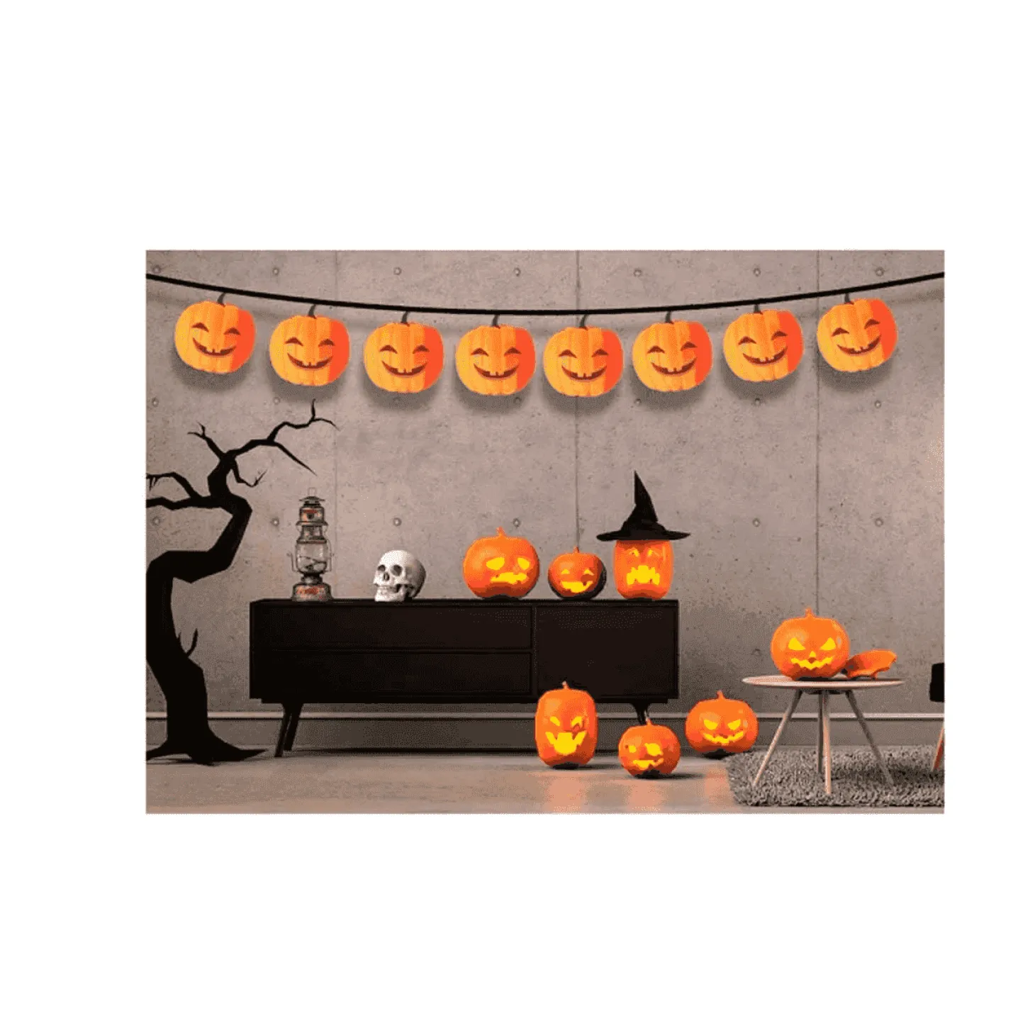 Guirnalda Calabaza Amistosa 3 netros