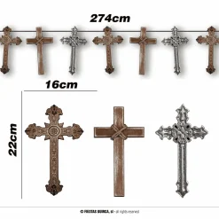 Guirnalda Cruces 274 cm