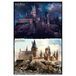 Harry Potter Puzzle para Rascar Hogwarts Dia y Noche 500 Piezas