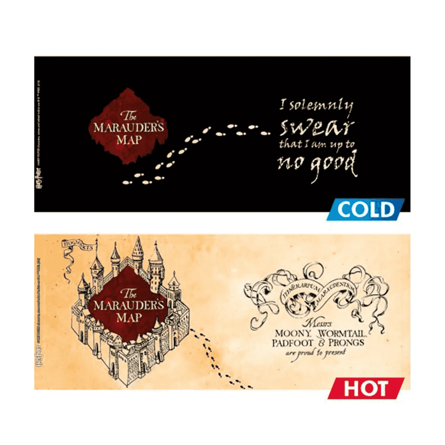 Harry Potter Taza Efecto Térmico Mapa Merodeador 460 ml