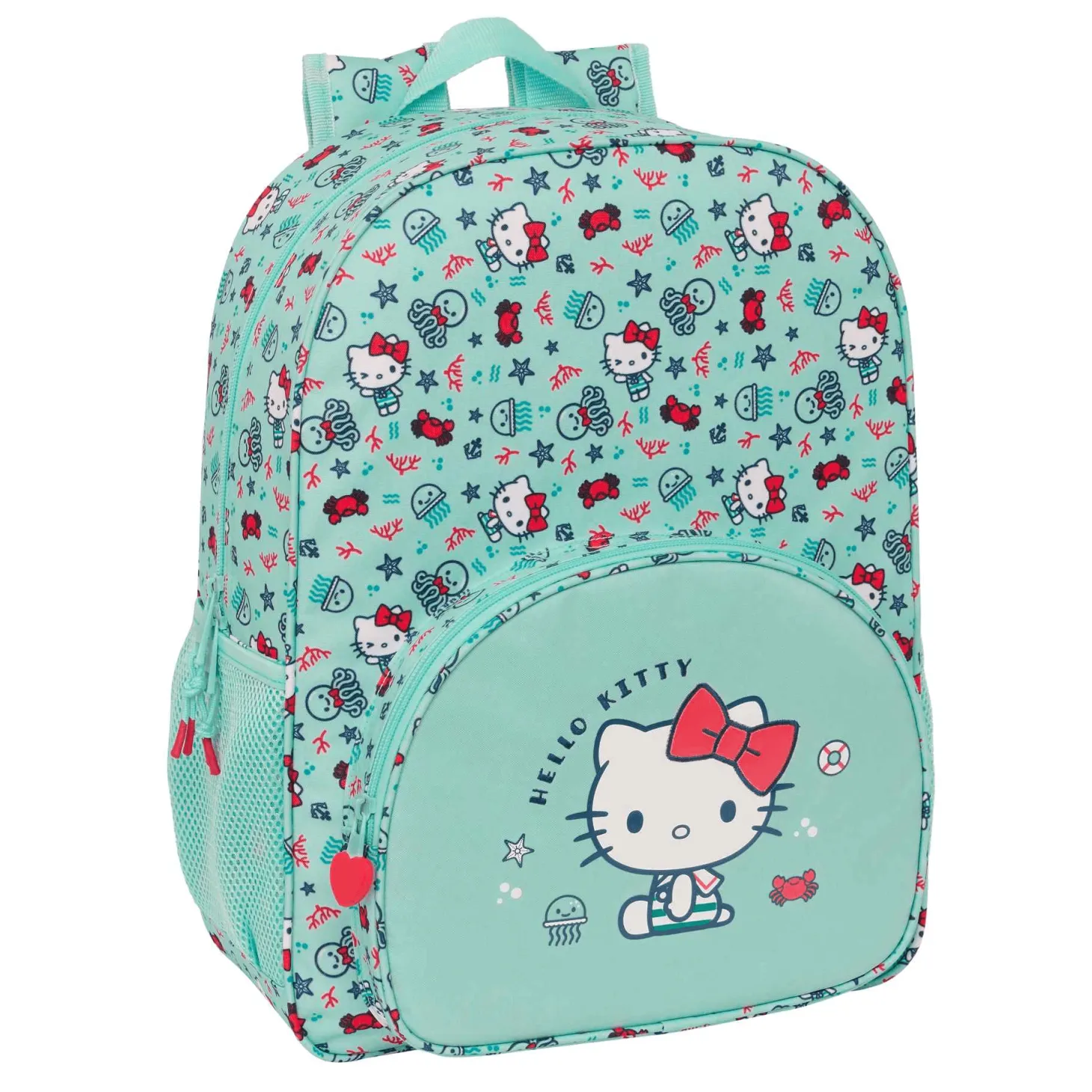 Hello Kitty Mochila Adaptable Sea Lovers 42cm ¡El Encanto del Mar para los Pequeños Aventureros!