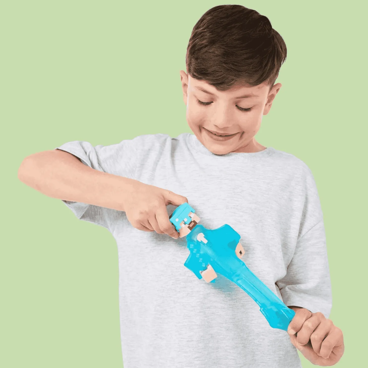 Heroes of Goo Jit Zu Steve Minecraft -Steve con Armadura de Diamante