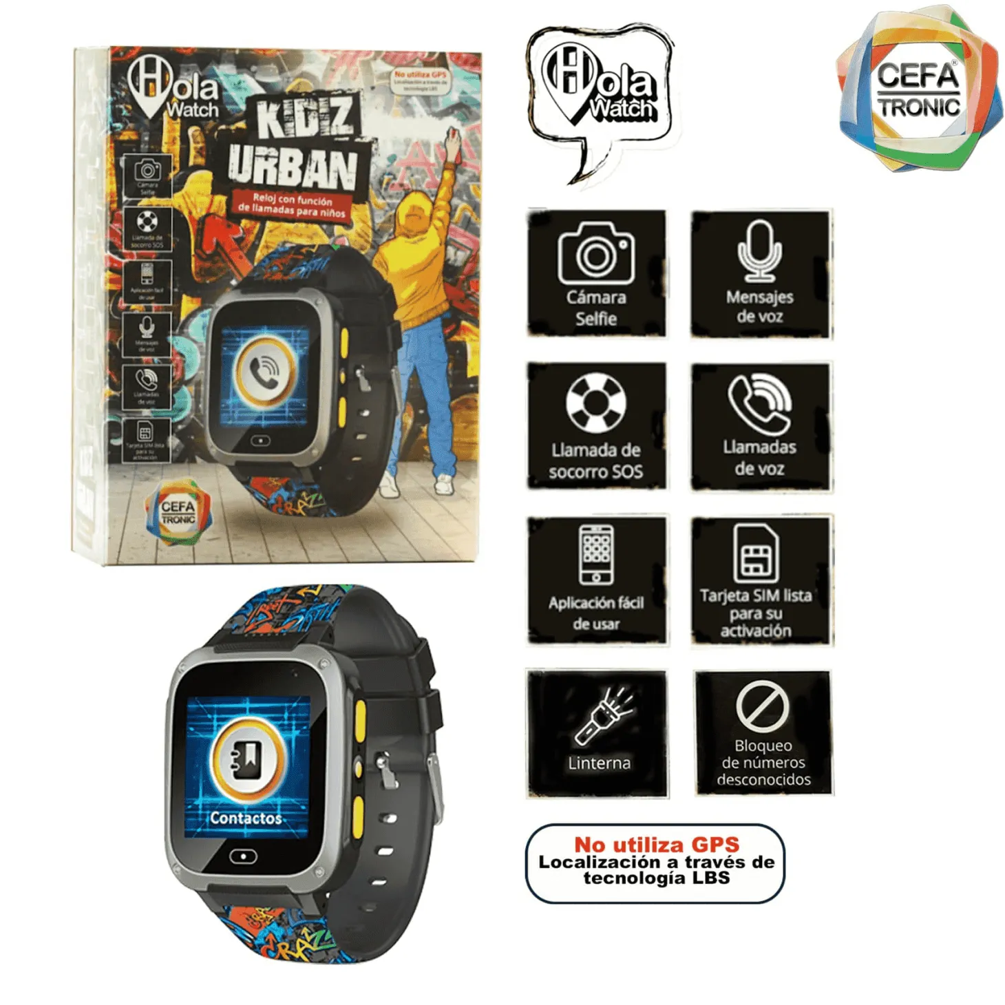 Holawatch Urban Black